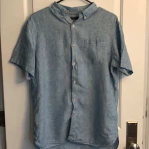 Banana republic short sleeved linen shirt